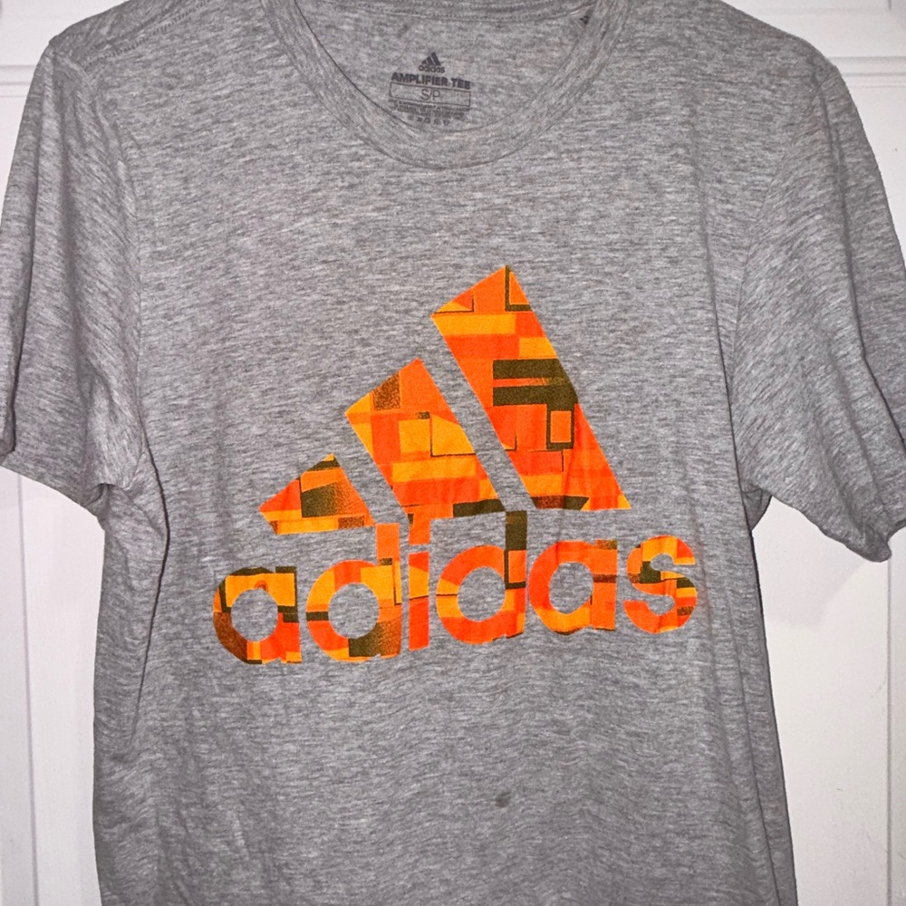 Adidas Heather Gray Amplifier Tee